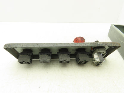 Hoffman E5PBG Pushbutton Electrical Enclosure 5 Hole 22/30mm Pushbutton E-Stop