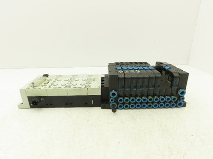 Festo 173943/173945/173946 CPA14-VI Air Solenoid 10-Valve Manifold w/CPX Modules
