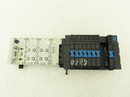 Festo 173943/173945/173946 CPA14-VI Air Solenoid 10-Valve Manifold w/CPX Modules