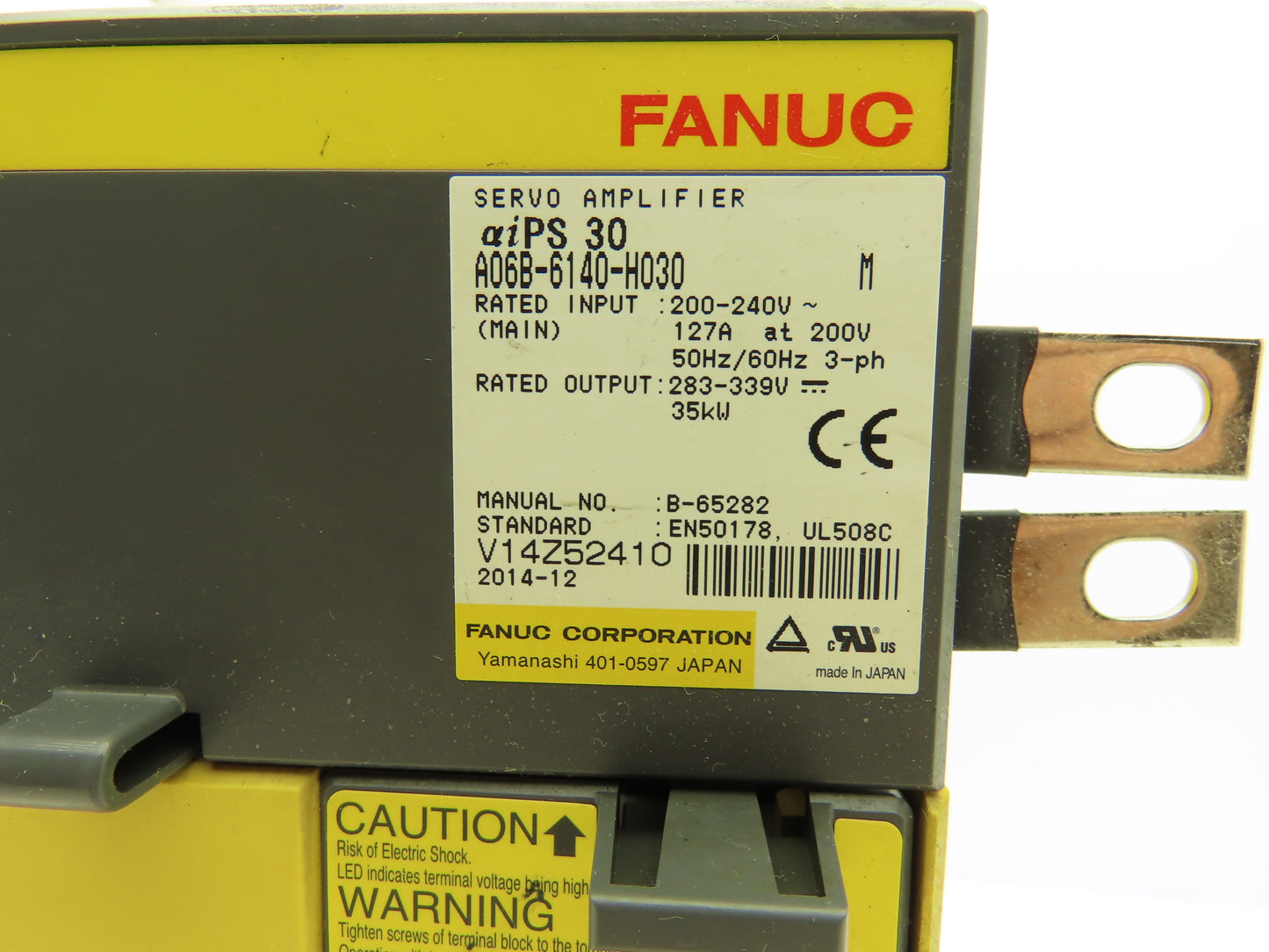 Fanuc A06B-6140-H030 Servo Drive Amplifier Module 35kW 283-339V Rev M aiPS 30