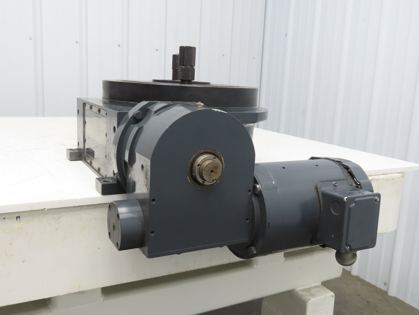 Dial-X 10"Rotary Table Indexer Drive 4 Position Rotator Motor 1/2Hp 3Ph 230/460V
