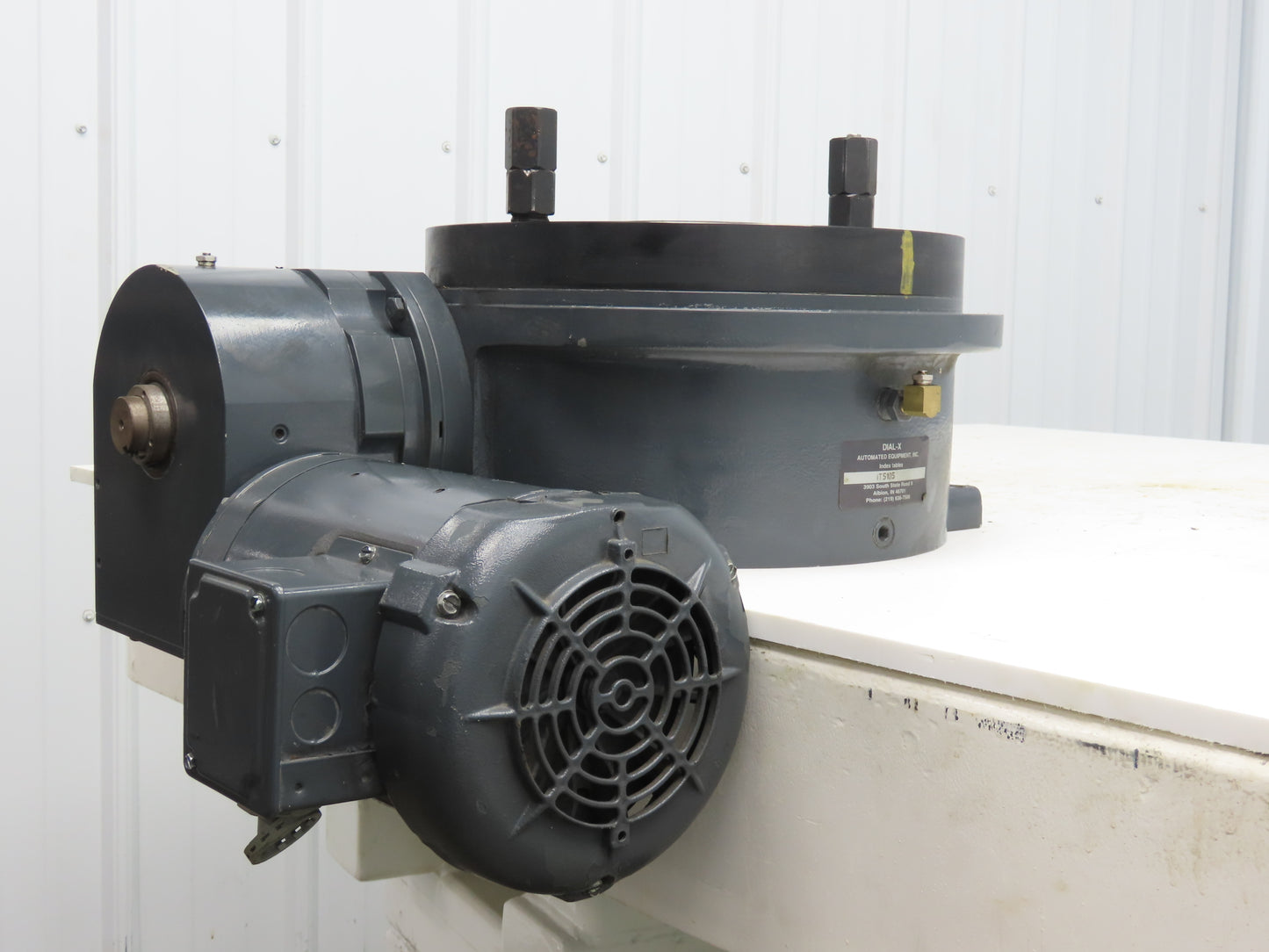 Dial-X 10"Rotary Table Indexer Drive 4 Position Rotator Motor 1/2Hp 3Ph 230/460V