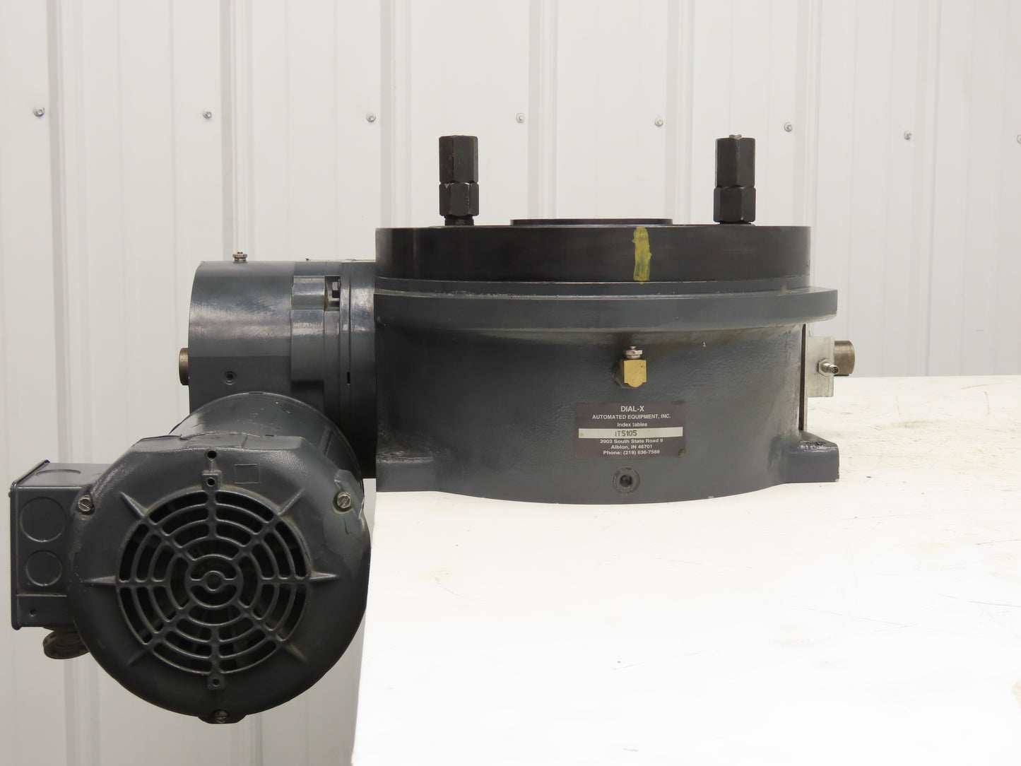 Dial-X 10"Rotary Table Indexer Drive 4 Position Rotator Motor 1/2Hp 3Ph 230/460V