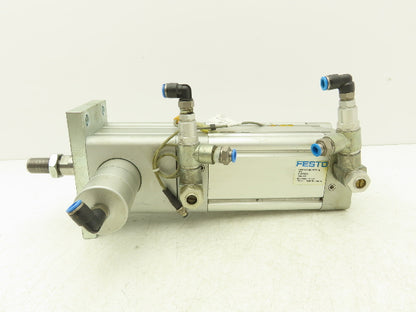 Festo DNC-80-80-PPV-A-KP Pneumatic Air Cylinder 80mm x 80mm Stroke w/Rod Clamp
