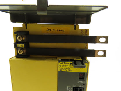 Fanuc A06B-6110-H030 Servo Drive Power Supply Module 35kW 283-339V Rev C *Read