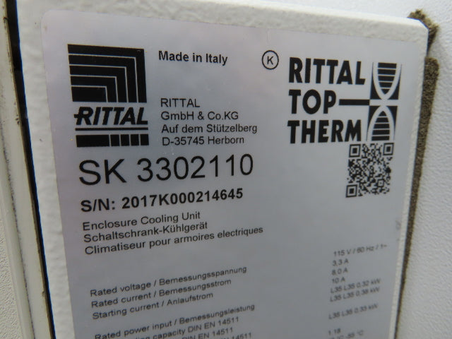 Rittal Electrical Enclosure Control Panel 1800x800x400mm Air Conditioner Unit