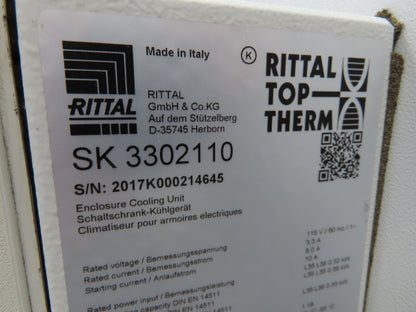 Rittal Electrical Enclosure Control Panel 1800x800x400mm Air Conditioner Unit