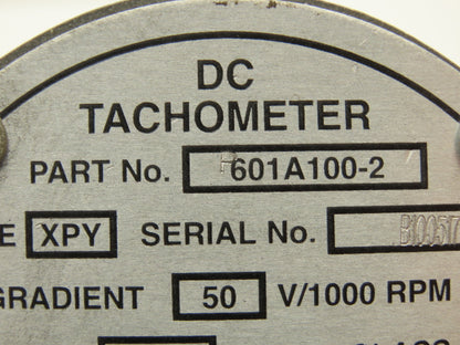Baldor P601A100-2 DC Tachometer Generator 50V/1000-5000 RPM Type XPY