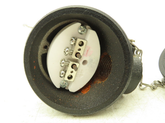 Temperature Transmitter Thermocouple 15" Probe 1/2"npt with Protection Head