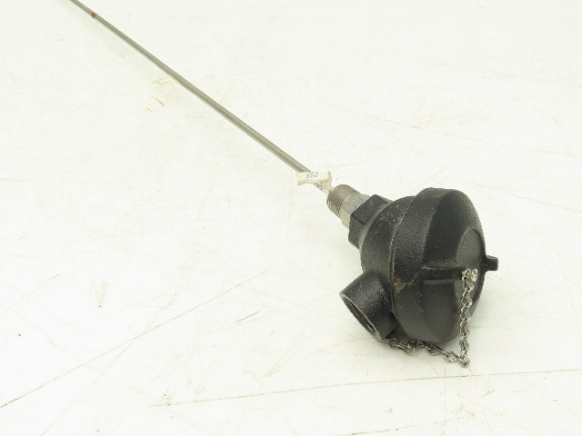 Temperature Transmitter Thermocouple 36" Probe 1/2"npt with Protection Head