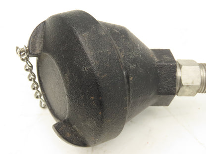 Temperature Transmitter Thermocouple 36" Probe 1/2"npt with Protection Head