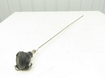 Temperature Transmitter Thermocouple 36" Probe 1/2"npt with Protection Head
