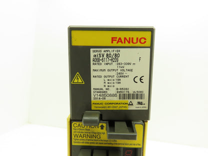 Fanuc A06B-6117-H209 Servo Drive Amplifier Module 11kW 240V aiSV 80/80 Rev F