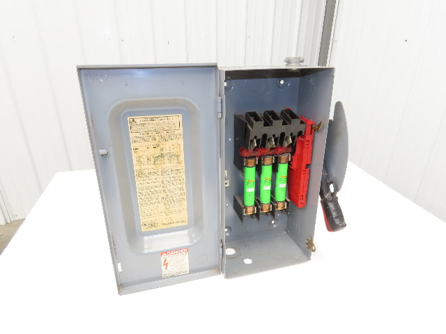 Square D H362 Heavy Duty Fused Safety Disconnect Switch 60A 600VAC Series F1