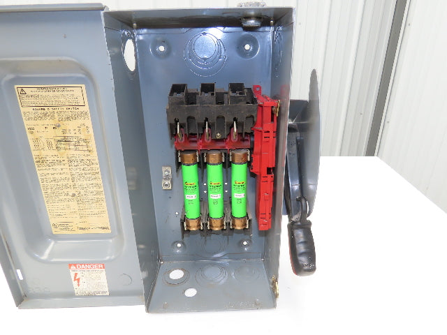 Square D H362 Heavy Duty Fused Safety Disconnect Switch 60A 600VAC Series F1