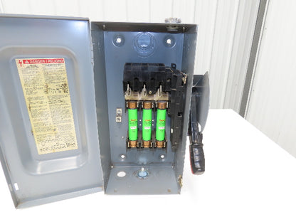 Square D H362 Heavy Duty Fused Safety Disconnect Switch 60A 600VAC Series F05