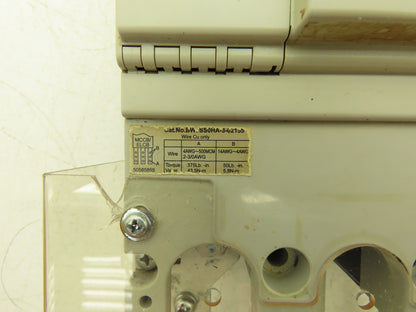 Fuji BW400EAGU 3 Pole Circuit Breaker 300 Amp 690V 250VDC Thru-Door Disconnect