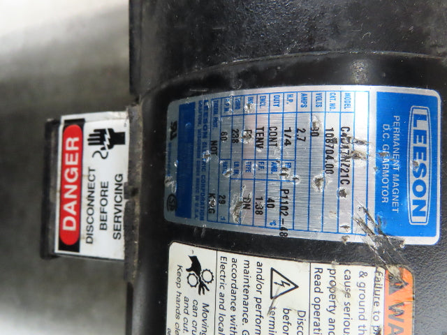 Crizaf LTCM Adj Incline Portable Parts Conveyor Cleated Belt 16"W 10' 9"L 90VDC