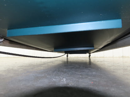 Crizaf LTCM Adj Incline Portable Parts Conveyor Cleated Belt 16"W 10' 9"L 90VDC