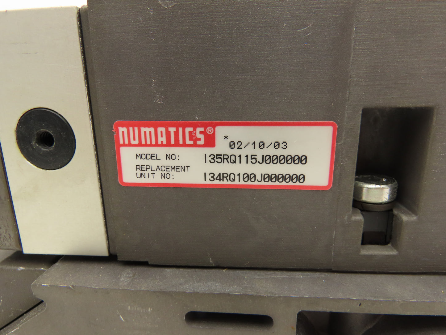 Numatics I34RQ100J000000 Pneumatic Valve Pressure Regulator Manifold Assembly