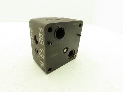 Vickers FG 03 28 22 Hydraulic Flow Control Valve Eaton Keyed- Key Missing