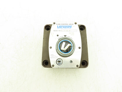 Vickers FG 03 28 22 Hydraulic Flow Control Valve Eaton Keyed- Key Missing