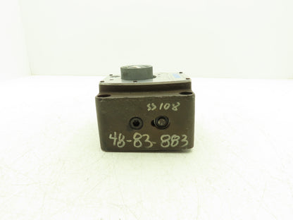 Vickers FG 03 28 22 Hydraulic Flow Control Valve Eaton Keyed- Key Missing