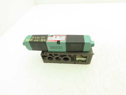 Numatics 082SS415M019M61 Pneumatic Dual Solenoid Valve 2 Pos 4 Way 150 PSI 24VDC