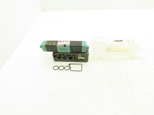 Numatics 082SS415M019M61 Pneumatic Dual Solenoid Valve 2 Pos 4 Way 150 PSI 24VDC