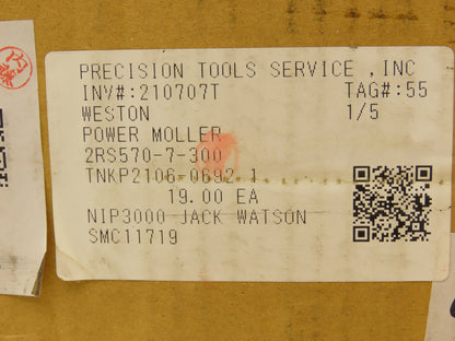 Weston 2RS-570-7-300 Motorized Conveyor Roller 57mm x 300mm 200V 3PH  Lot of 3