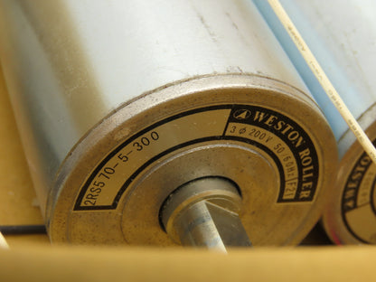 Weston 2RS-570-5-300 Motorized Conveyor Roller 57mm x 300mm 200V 3PH  Lot of 4