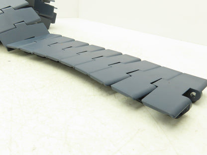 System Plast NGE880TAB-K450 TableTop Conveyor Chain 4.5"x 10Ft Side-Flexing Blue