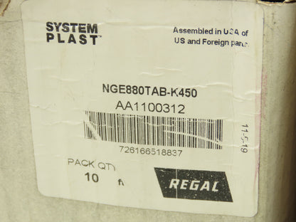 System Plast NGE880TAB-K450 TableTop Conveyor Chain 4.5"x 10Ft Side-Flexing Blue