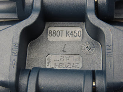 System Plast NGE880TAB-K450 TableTop Conveyor Chain 4.5"x 10Ft Side-Flexing Blue