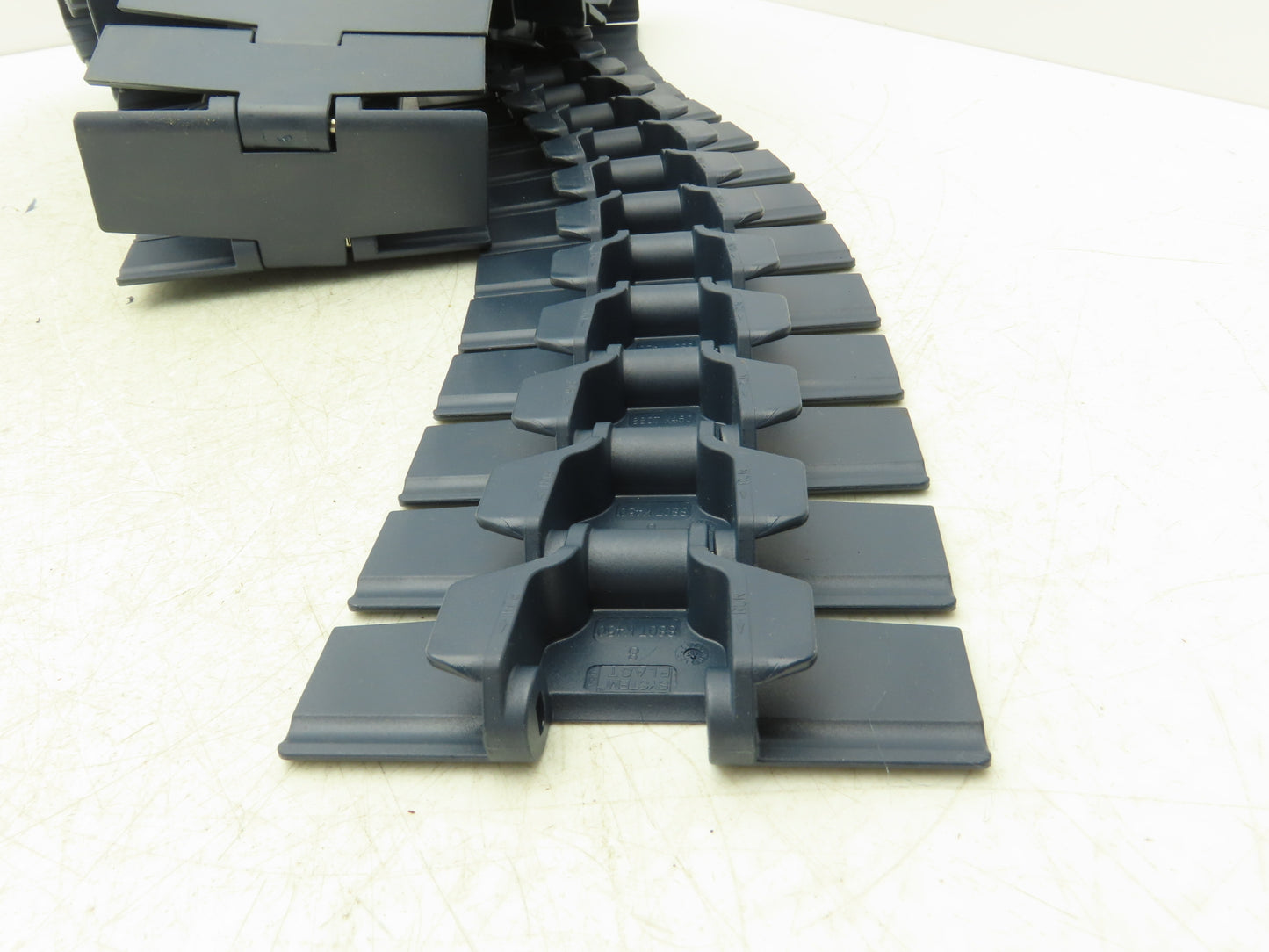 System Plast NGE880TAB-K450 TableTop Conveyor Chain 4.5"x 10Ft Side-Flexing Blue