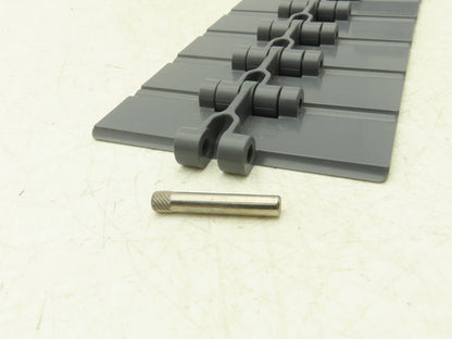 Rexnord CR820-4.5 TableTop Conveyor Chain 4.5"x 10Ft Straight Running Gray