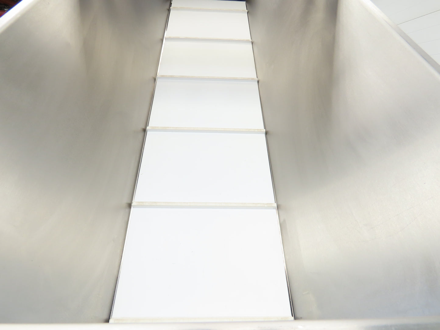 Helatec Held AG Stainless Incline Feed Conveyor 300mm Cleated Belt 64"L 230V 1PH