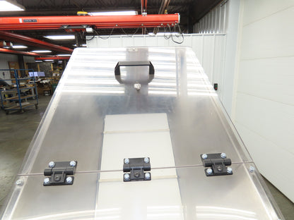 Helatec Held AG Stainless Incline Feed Conveyor 300mm Cleated Belt 64"L 230V 1PH