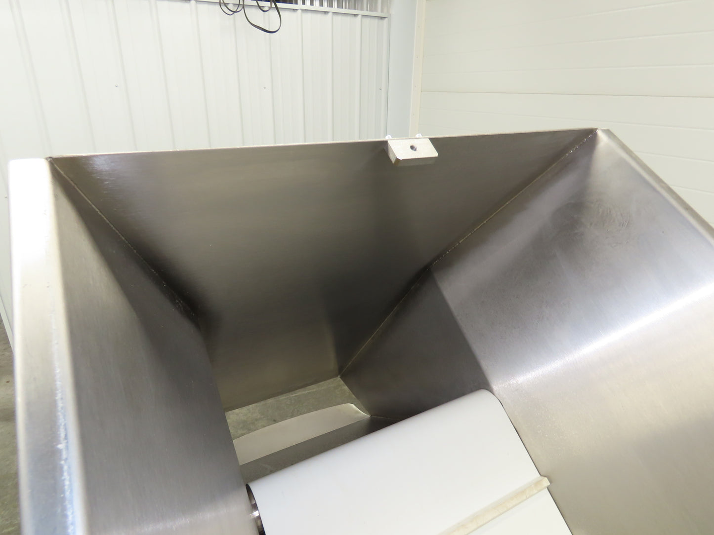 Helatec Held AG Stainless Incline Feed Conveyor 300mm Cleated Belt 64"L 230V 1PH