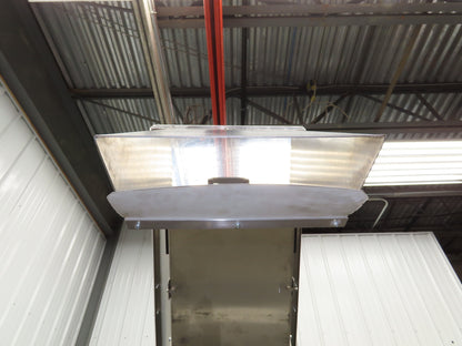 Helatec Held AG Stainless Incline Feed Conveyor 300mm Cleated Belt 64"L 230V 1PH