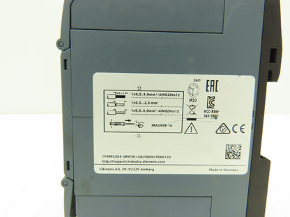 Siemens 3RP25052RW30 Sirius 7-Range Time Delay Relay 24-240V AC/DC 50/60Hz 5A