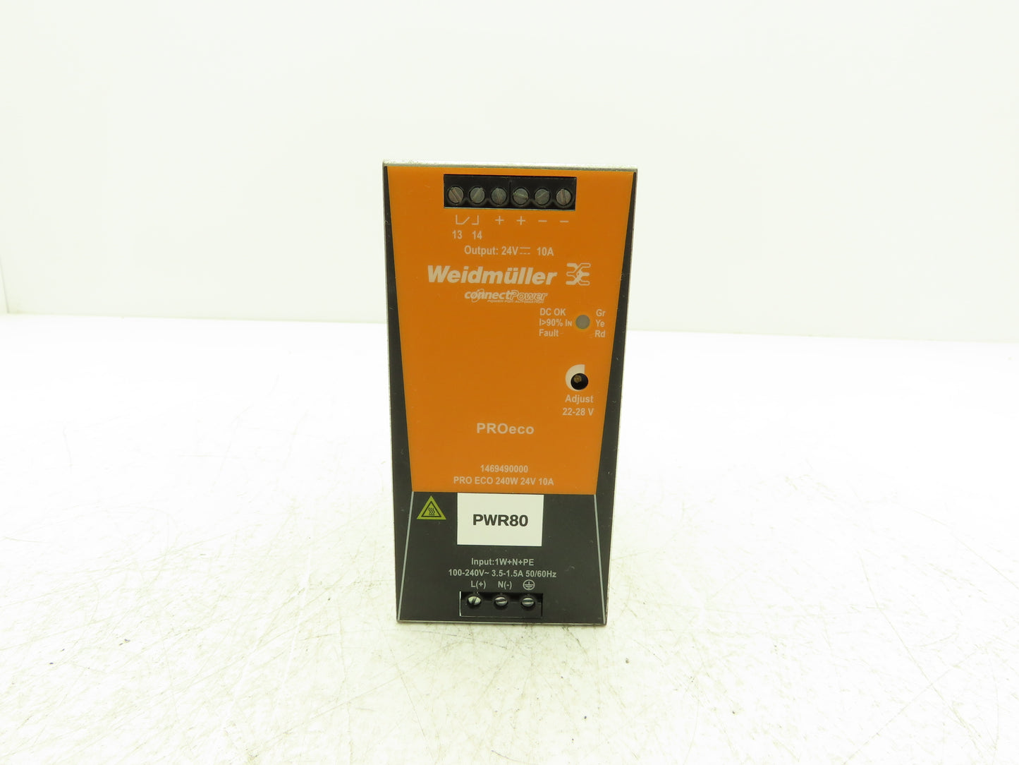 Weidmüller 1469490000 10A Power Supply 100-240V AC to 24V Connect Power PRO ECO