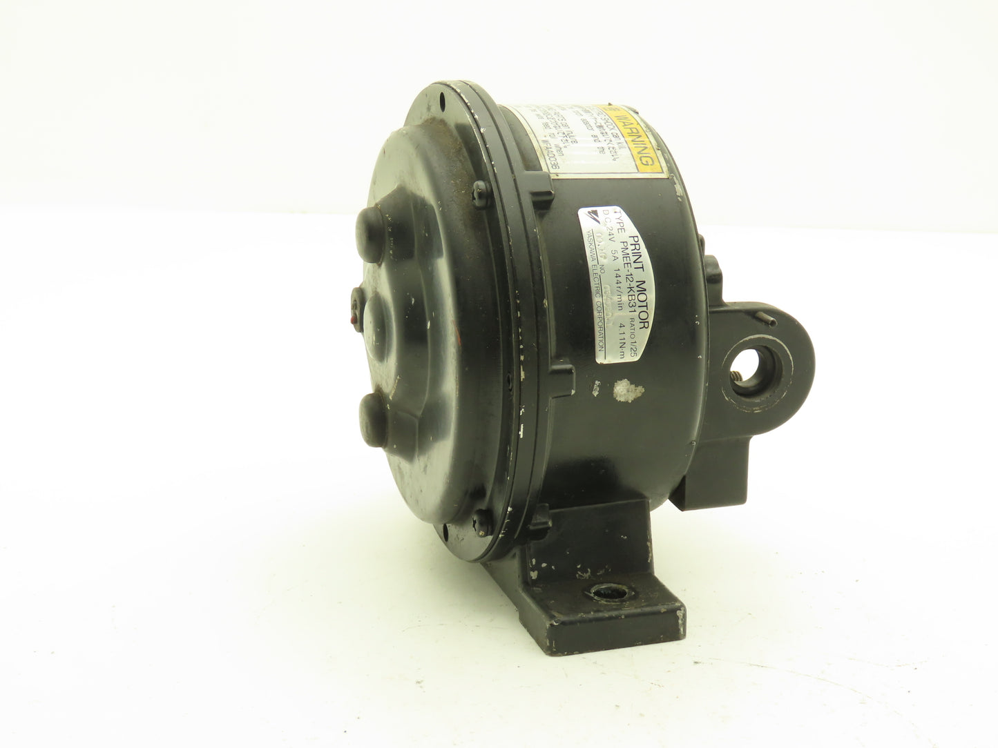 Yaskawa PMEE-12-KB31 Gearbox Wire Feed Unit 24VDC 144RPM 1/25 Ratio