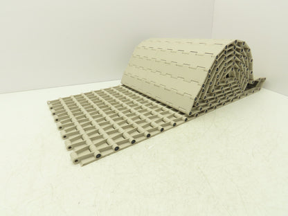 Rexnord HT4705-15 MatTop Plastic Conveyor Belt Chain 15"W x 10' Length Tan