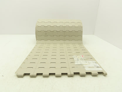 Rexnord HT4705-15 MatTop Plastic Conveyor Belt Chain 15"W x 10' Length Tan