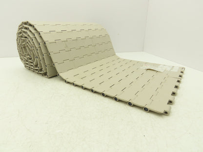 Rexnord HT4705-15 MatTop Plastic Conveyor Belt Chain 15"W x 10' Length Tan