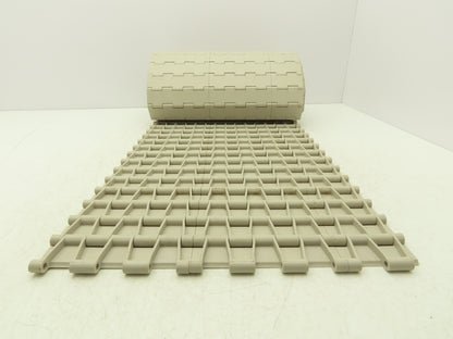 Rexnord HT4705-15 MatTop Plastic Conveyor Belt Chain 15"W x 10' Length Tan