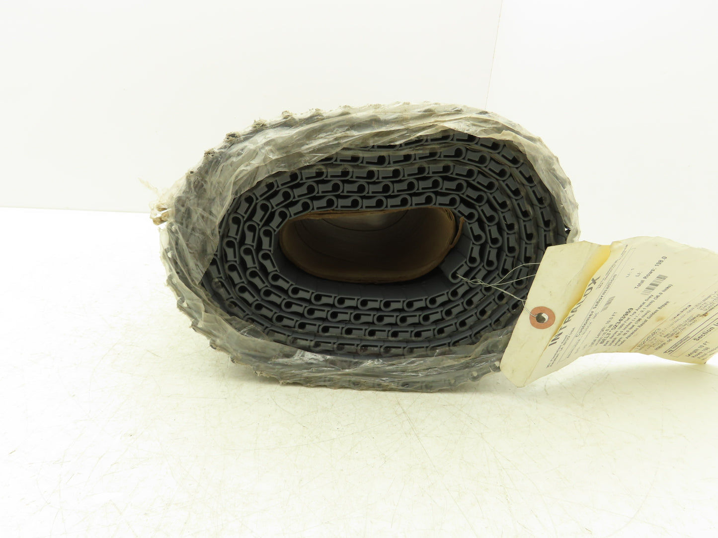 Intralox 1000 Series Flat MatTop Plastic Conveyor Belt Chain 18"W x 10'L Gray