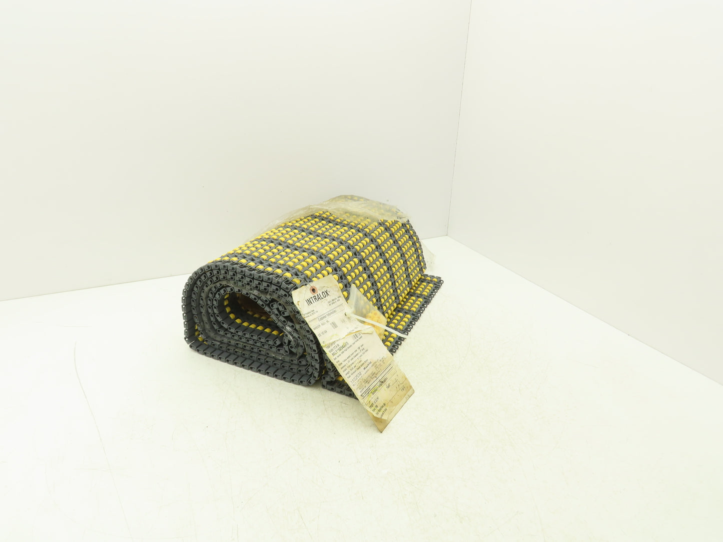 Intralox 1000 Series HDR Insert Roller Top Plastic Conveyor Belt Chain 18"x 10'L