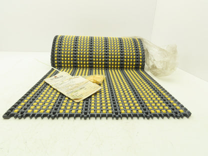 Intralox 1000 Series HDR Insert Roller Top Plastic Conveyor Belt Chain 18"x 10'L